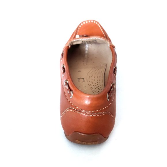 Geox Brown Leather Loafers - Picture 3 of 8